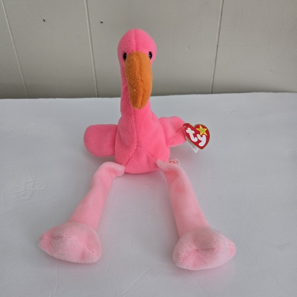 Ty Flamingo Plush Toy 1995 - Picture 1 of 5